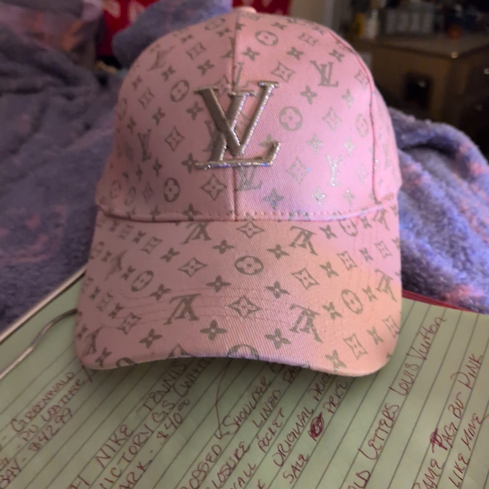 Louis Vuitton Light Pink Monogram Hat